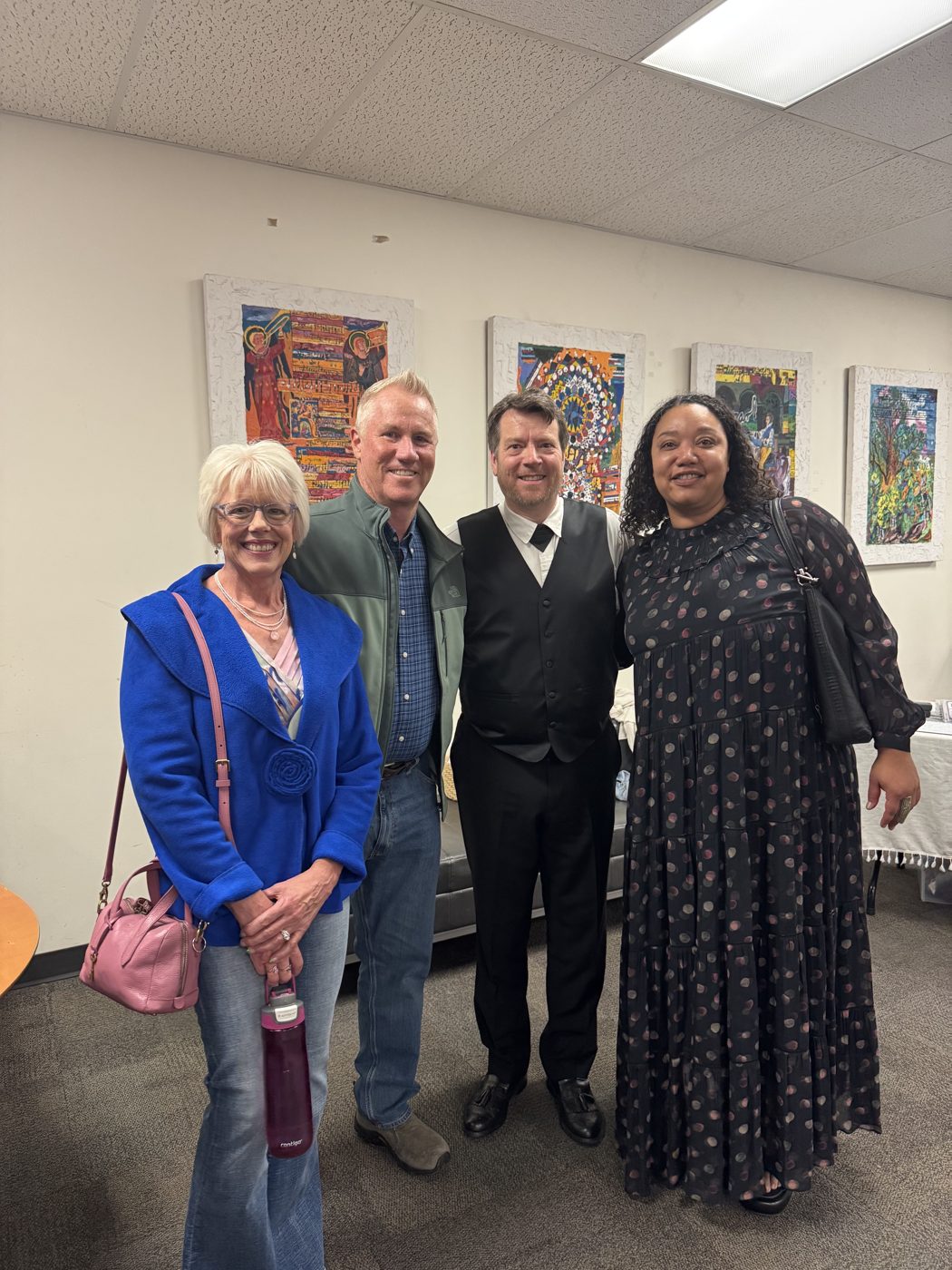 Calvin Jones with Gallatin County Love INC board members, including board president Daryl Gunnarson